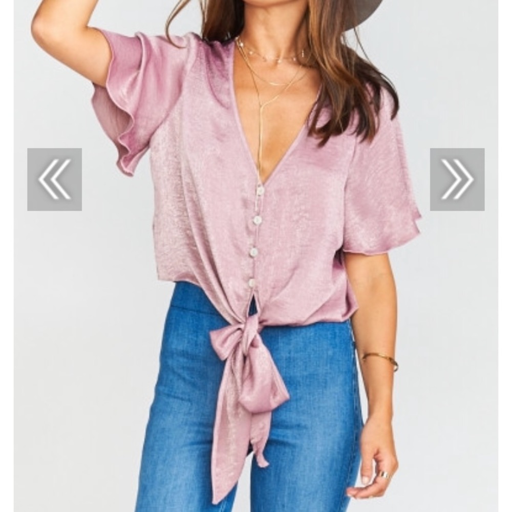 Tortuga Tie Top - Mauve Sheen